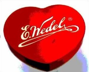 Opakowanie Czerwone serce E.Wedel - ilustracja przykładowa do artykułu o tym co to jest znak towarowy.