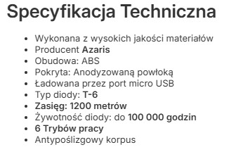 opisy produktów - specyfikacja