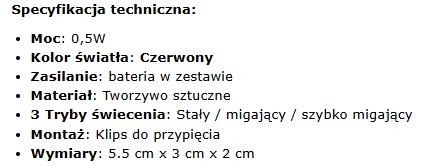opisy produktów - specyfikacja
