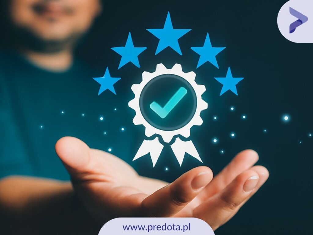 symbol jakości - wizualizacja do artykuł o tym czym są znak wspólny i gwarancyjny